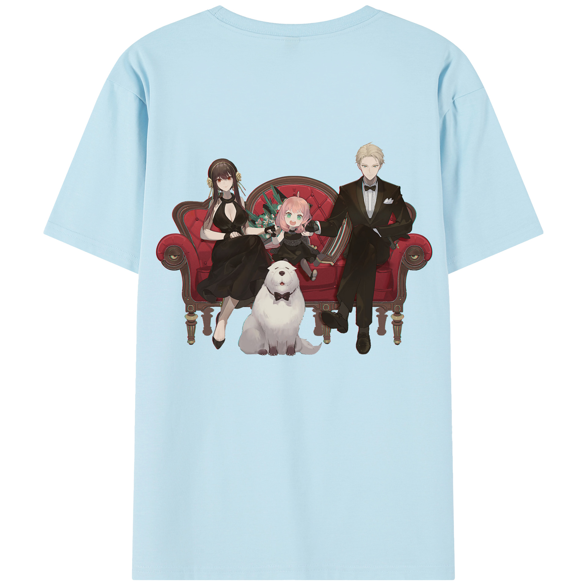 （画像用） SPY×FAMILY间谍家家酒 綿100％半袖Tシャツ（背面プリント）